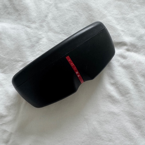 Prada Black Rectangular Sunglasses - Picture 8 of 8